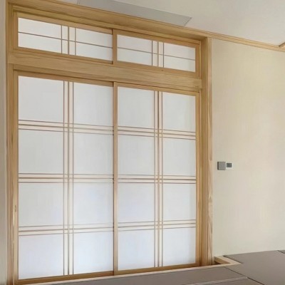 日式推拉门格子门障子纸吊轨移门隔断推拉门榻榻米门窗和室折叠门图3