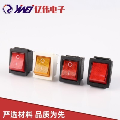 KCD1电焊机烫画机翘板开关 YW1-502C带灯三档船型开关ROCKER SWI图1