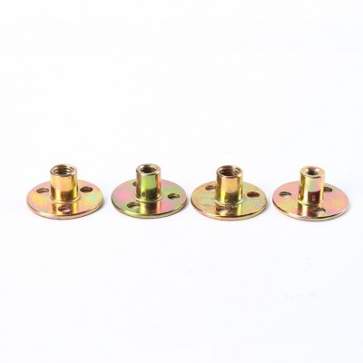 铁板螺母公制M6M8M10英制M1/4 M5/16 M3/8家具五金配件三孔螺母图4