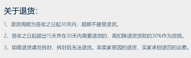 关于退货