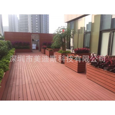 工厂直供户外景观塑木花箱生态木板公园防腐木花盆实心塑木地板图4