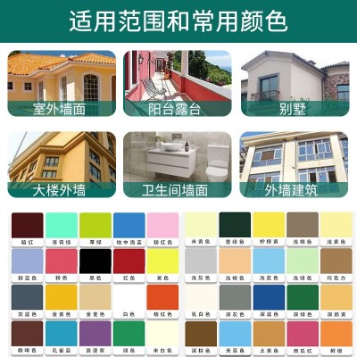 厂家批发外墙涂料防水墙漆户外水性墙面漆防晒乳胶漆丙烯酸外墙漆图3