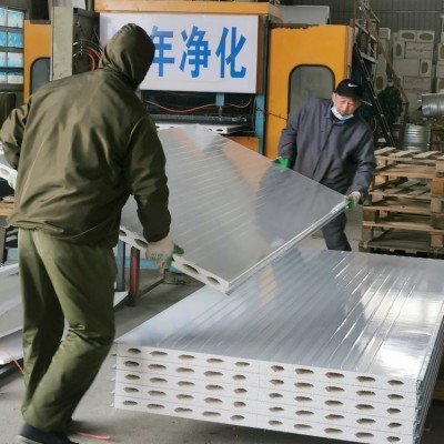 谦年彩钢 硫氧镁净化板批发 船舶内腔 厚度200mm 防水，防潮图4