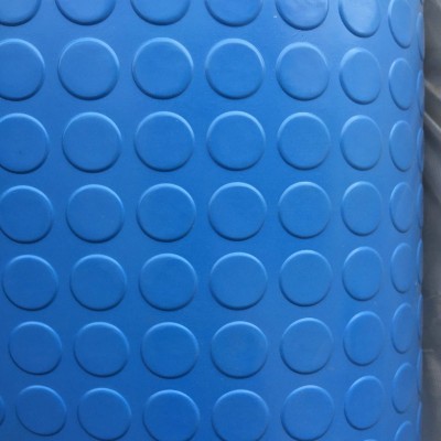 地面防滑橡胶板 蓝色防滑脚垫 防滑效果好 绝缘性能好使用范围广
