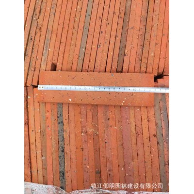 红砖切片红专心6面光的红砖片面砖仰明老砖厂家直销红砖切片
