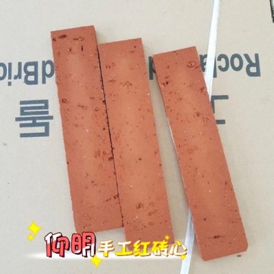 红砖片2面光，切面，旧砖薄砖老砖心仿古外墙内墙仿古砖图3