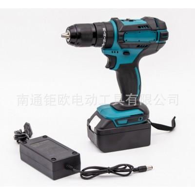 源头工厂外贸20V冲击锂电钻三功能大功率工业13mm强力充电冲击钻图2