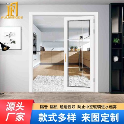 中窄平开门铝合金平开门厕所卫生间洗手间浴室隔音平开门图3