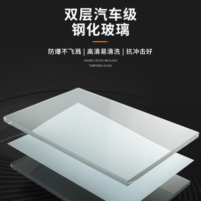 现代极简悬浮提升门铝合金上下平移门家用客厅阳台吊趟隔断玻璃门图4