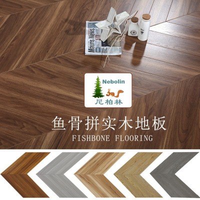 尼柏林15mm三层多层实木鱼骨拼地板环保锁扣地暖地热南浔厂家直销图4