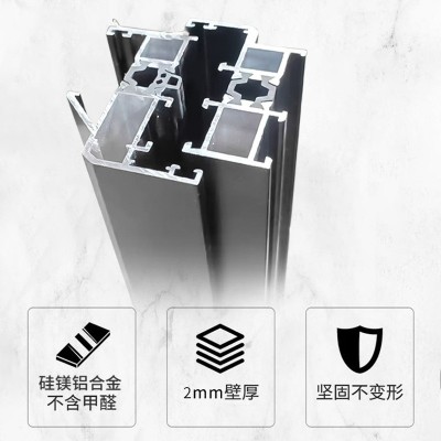 厂家断桥法式复古平开门窗法式复古铁艺对开门室内隔断客厅双开门图2