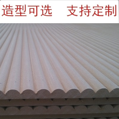 大量批发优惠特价立体波浪板室内装饰板半圆密度板各种造型板销售图2