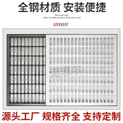 无边全钢打孔通风防静电地板 恒温机房无尘车间架空活动地板600图2