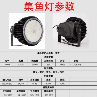 大功率800w1000w集鱼灯水上捕鱼灯船上用诱鱼灯海上防水捕鱿鱼灯图2