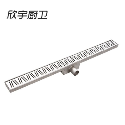 304不锈钢拉丝盖板侧排三角型墙漏 双重密封防臭防虫快速排水地漏图3