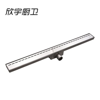 304不锈钢拉丝盖板侧排三角型墙漏 双重密封防臭防虫快速排水地漏图5
