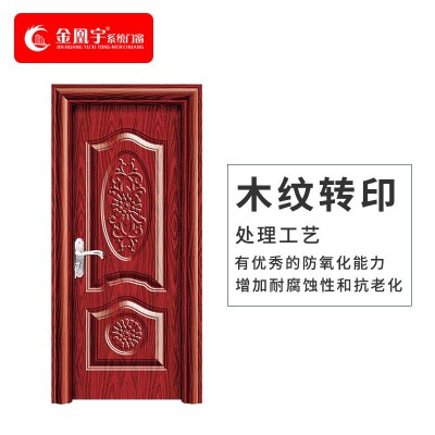 金凰宇全铝合金门室内门卧室门房间门铝合金对开门防潮防火平开门图5