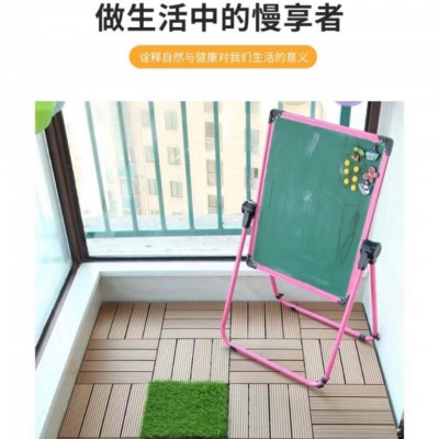 塑木地板户外阳台露台庭院可DIY自铺地面防水防腐防虫环保型材料图3