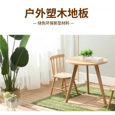 塑木地板户外阳台露台庭院可DIY自铺地面防水防腐防虫环保型材料图2