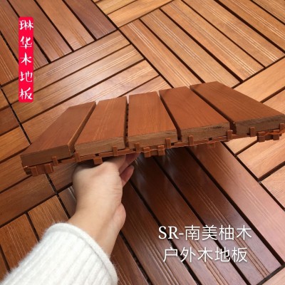 厂家直供木地板 南美柚木户外地板 阳台花园浴室专用地板图3