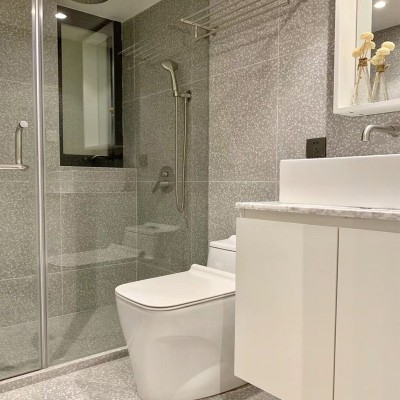 水磨石瓷砖800X800客厅灰色防滑地砖600x600商铺餐厅卫生间仿古砖图3