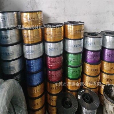 DIY金色铝扁丝全软纯铝线 捏花彩色扁铝线 手工铝丝工艺铝线批发图4