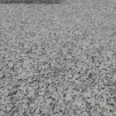 芝麻灰火烧板天然花岗岩板材 耐滑火烧面石材庭院小区道路地铺石