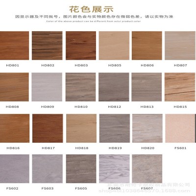 spc石塑锁扣地板工厂PVC防烟烫卡扣式耐磨木纹复合防水家用翻新图2