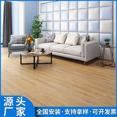 spc 锁扣地板卡扣式环保家用仿木纹地贴防水木纹石塑胶地板PVC拼装图2