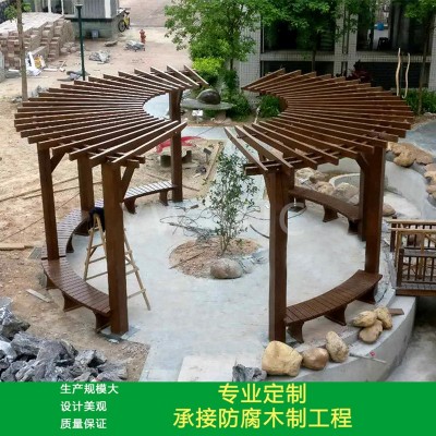 防腐木花架 户外实木攀爬架 精工打造 质量超群图2