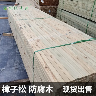 俄罗斯樟子松碳化防腐木户外木材木地板室外花旗松松木实木板材图4