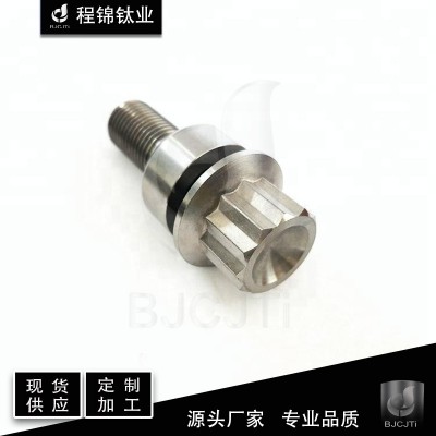 源头工厂 TC4 Gr5 钛合金轮毂螺栓 钛汽车轮毂螺栓 定制 加工图4
