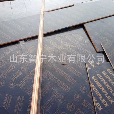清水模板木工价格 高档建筑模板耐用黑色覆膜工程用 防水防潮图2