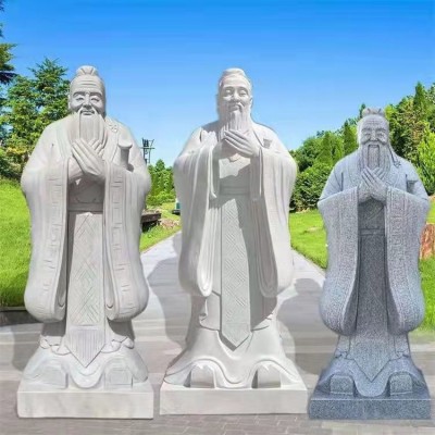 室外工程古代大理石石雕人物 动物雕塑 雕刻美观 造型端庄图4