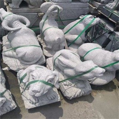 石雕大象一对石雕大象 可来图定制 坚固敦实 美观大方图2