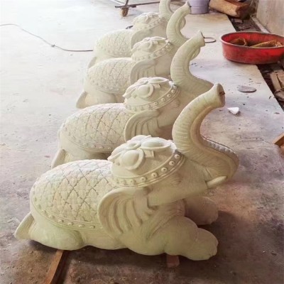 石材雕塑 手工雕刻石桌石凳人物动物 可免费设计图2