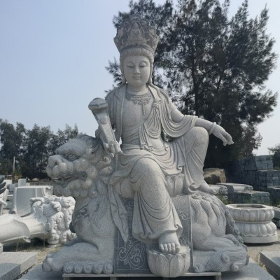 大型石雕佛像 汉白玉滴水观音佛像 寺庙佛像人物定制图4