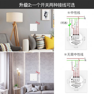 zigbee涂鸦智能家居按键开关app遥控语音定时单零火通用面板图2