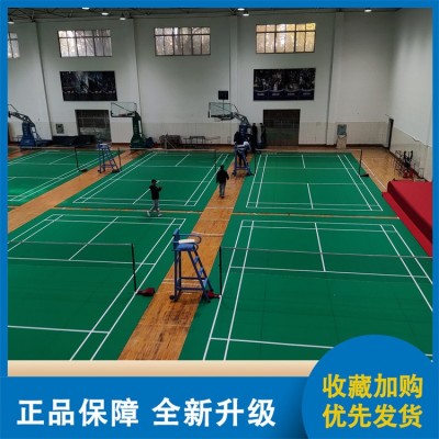 羽毛球地胶 地垫 3.5 4.5 5.0 6.0 8.0 毫米 宝石纹 水晶砂 绿色蓝色图3