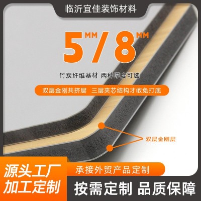 厂家直销碳晶板集成墙板免漆电视背景墙防水装修材料竹炭木饰面板图2