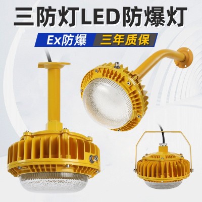 沈防LED防爆灯三防灯平台灯护栏法兰式防水防尘防腐灯仓库厂房图3