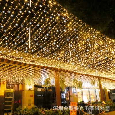 led小彩灯闪灯串灯满天星星灯星空闪泡户外防水街道绕树装饰布置图2