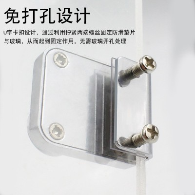 玻璃柜锁商场展示柜门锁单双门橱窗锁手机柜台双开推拉玻璃移门锁图2
