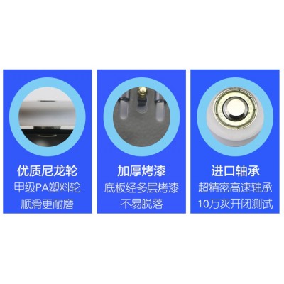 加厚衣柜滑轮 老式衣柜移门轮 378推拉轮静音 尼龙不锈钢轴承轮图5