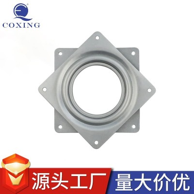 方形空心4寸6寸 旋转家具五金配件 转椅转盘展示架吧椅旋转底盘图5