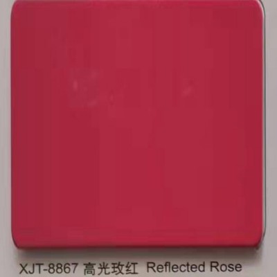 高光镜面铝塑复合板 高强度铝塑板 内外墙干挂广告门头图4