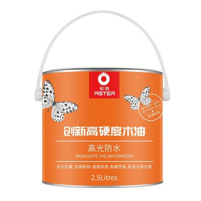 彩菊高硬度木油高光防水木器漆户外耐候清油优惠批发防腐透明清漆