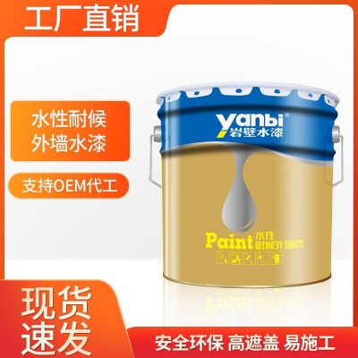 彩色水漆水性外墙漆可调色墙面漆建筑物水性真石漆水性工程乳胶漆图4