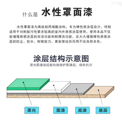 厂家罩面漆真石漆水包砂仿石漆配套罩面剂透明防水水性亮光清漆图2