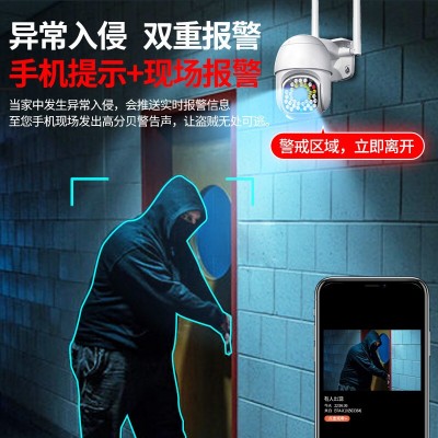 室外无线4g监控摄像头360度全景智能夜视监控器 高清安防网络球机图4